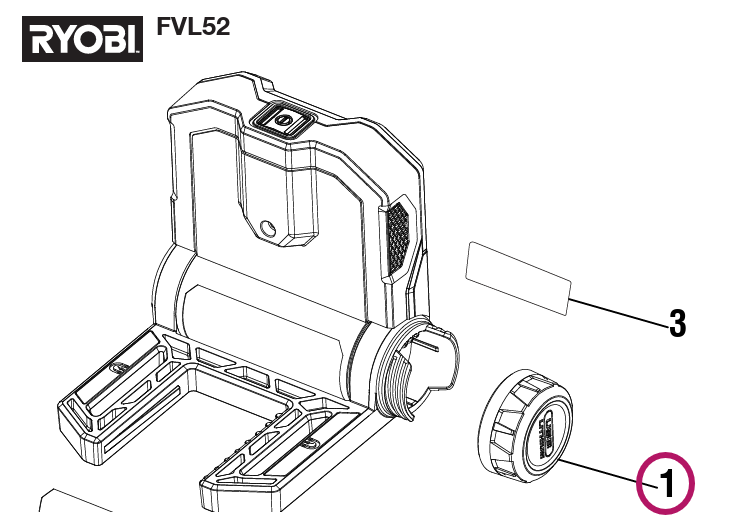 019173001041 Ryobi Battery End Cap | DRMower.ca