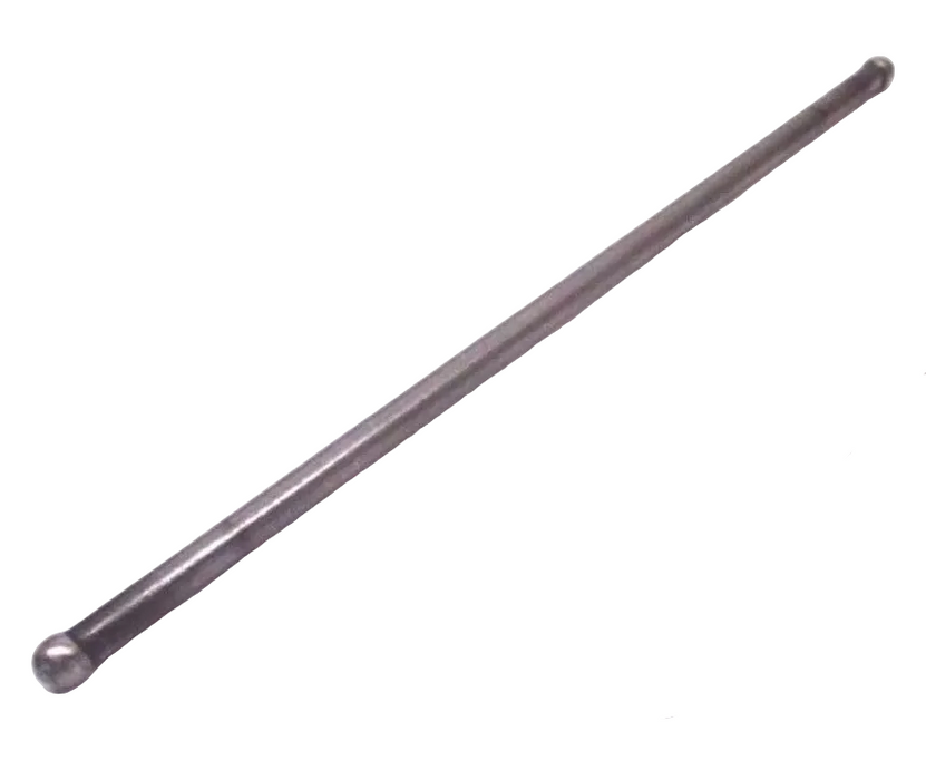  metallic push rod on a white background