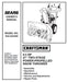 944.525490 Manual for Craftsman 27" Two-Stage Snow Thrower