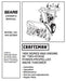 944.527800 Manual for Craftsman 30" Two-Stage Snowblower
