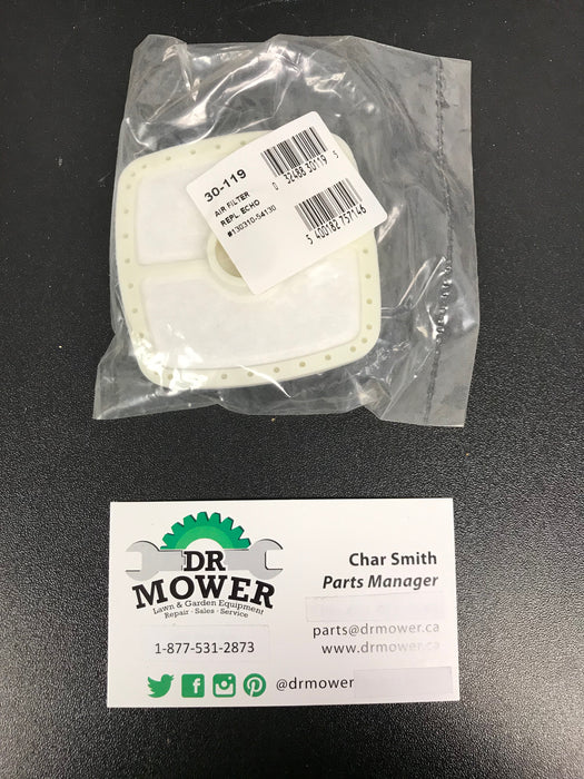30-119 Oregon Trimmer AIR FILTER Replaces Echo 13031054130, A226001410